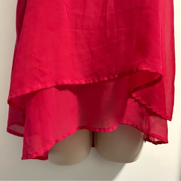 Charming Charlie Pink Fuchsia Layered Tank Top Medium - Picture 8 of 16